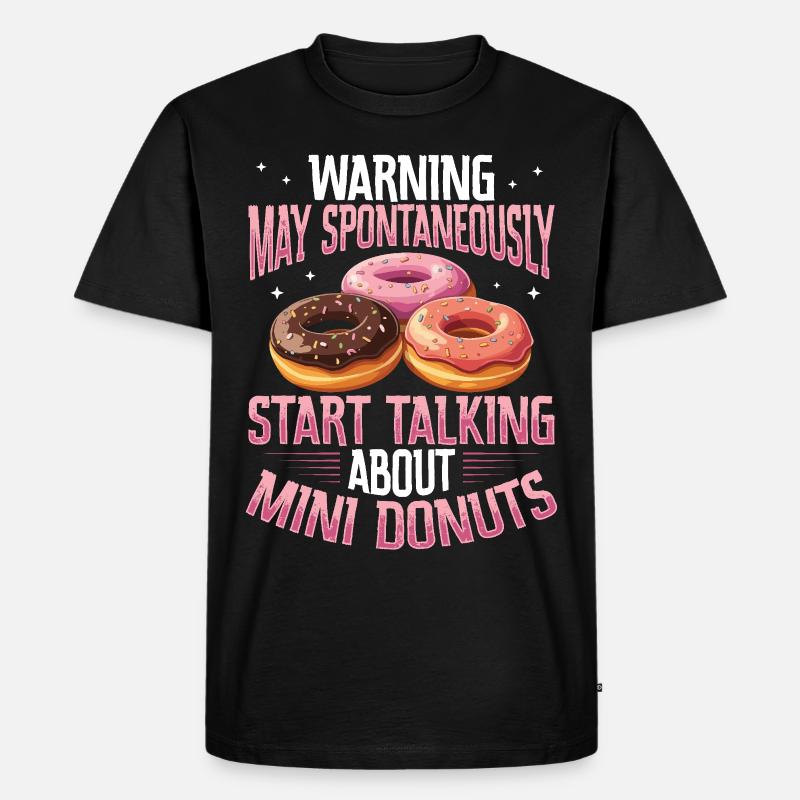 Donuts Donut - Männer Premium Bio T-Shirt - Schwarz