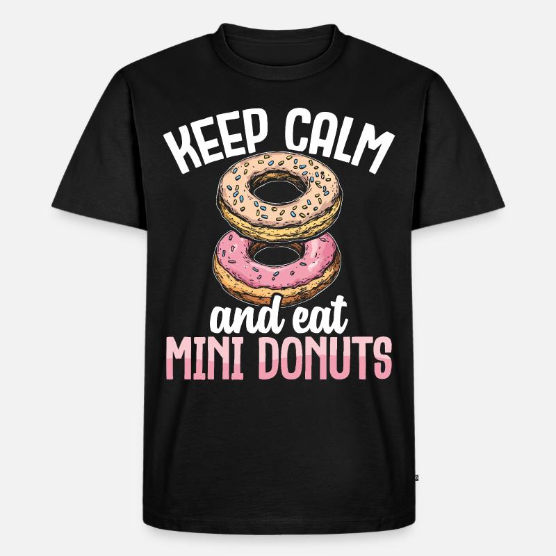 Donuts Donut - Männer Premium Bio T-Shirt - Schwarz