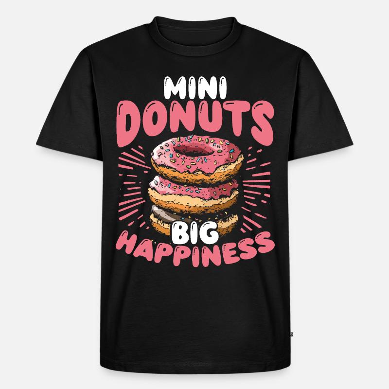 Donuts Donut - Männer Premium Bio T-Shirt - Schwarz