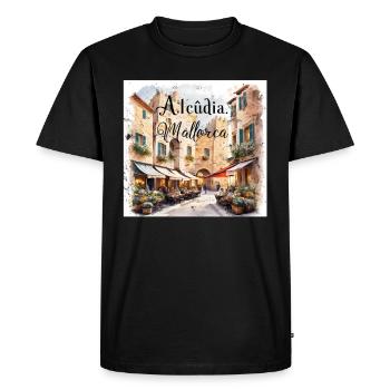 Alcudia Mallorca - T-shirt Premium bio Homme - noir - Devant - Nico (187cm)