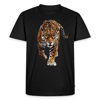 Jaguars Jaguar - Men's Premium Organic T-Shirt - black - Front - Nico (187cm)