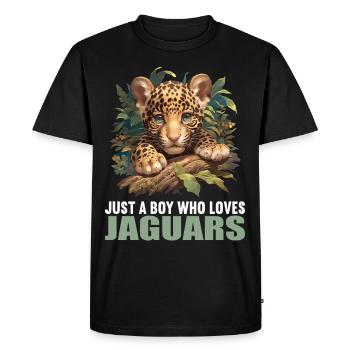 Jaguars Jaguar - Men's Premium Organic T-Shirt - black - Front - Nico (187cm)