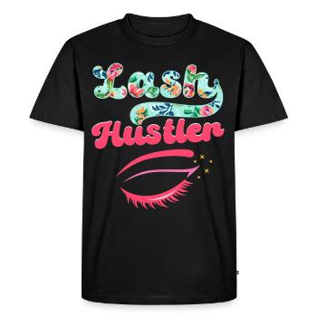 Last Hustler Artiste de cils Amant de cils - T-shirt Premium bio Homme - noir - Devant - Nico (187cm)