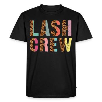 Lash Crew Artiste de cils Amant des cils - T-shirt Premium bio Homme - noir - Devant - Nico (187cm)