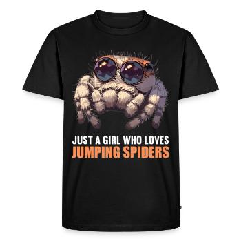 Araignée sauteuse Springspinnen Springspinne - T-shirt Premium bio Homme - noir - Devant - Nico (187cm)