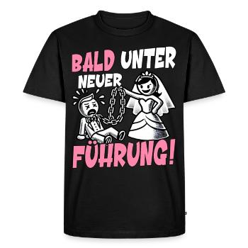 Bräutigam T-Shirt JGA Männer Junggesellenabschied - Männer Premium Bio T-Shirt - Schwarz - Vorne - Nico (187cm)