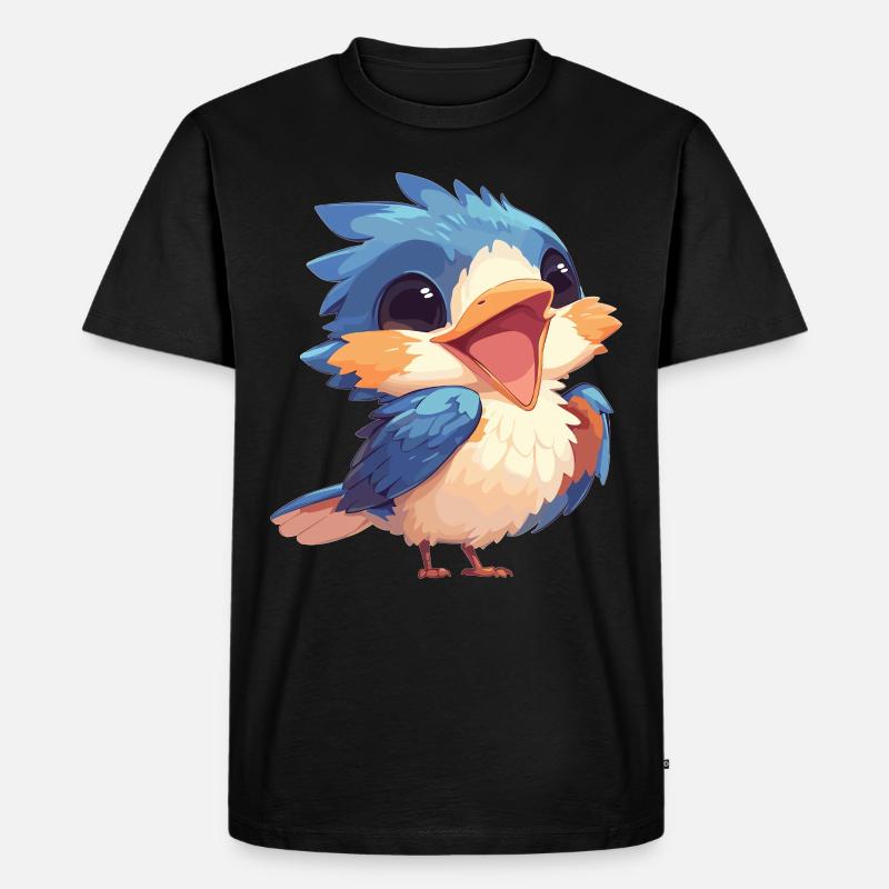 Eisvögel Eisvogel - Männer Premium Bio T-Shirt - Schwarz