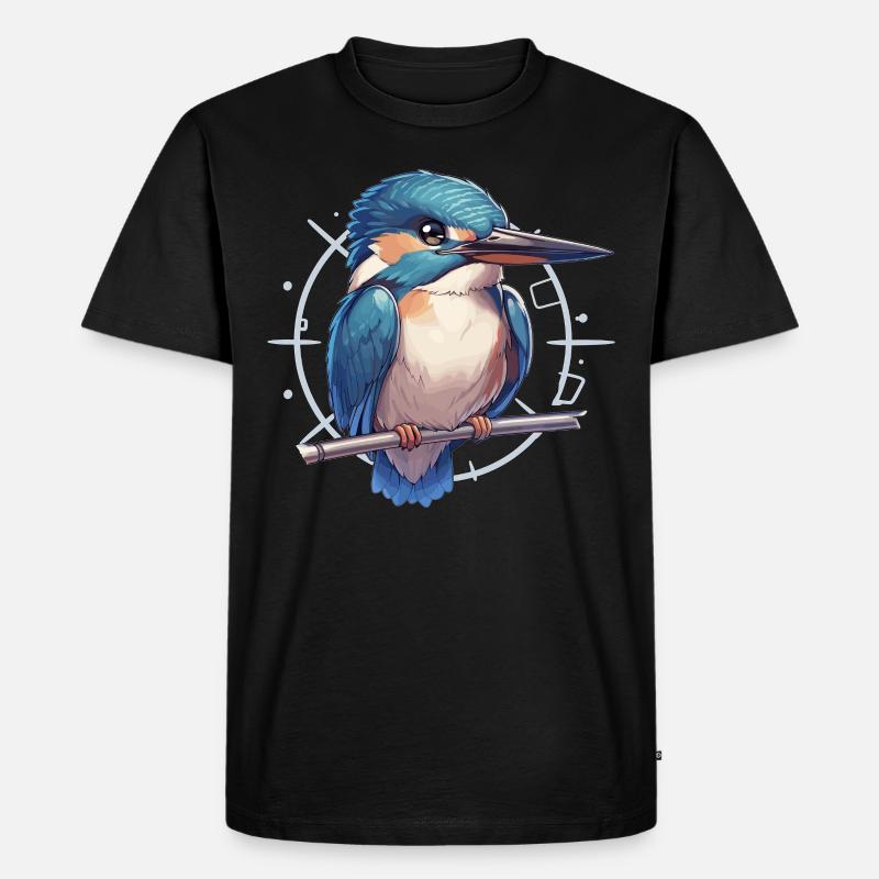 Eisvögel Eisvogel - Männer Premium Bio T-Shirt - Schwarz