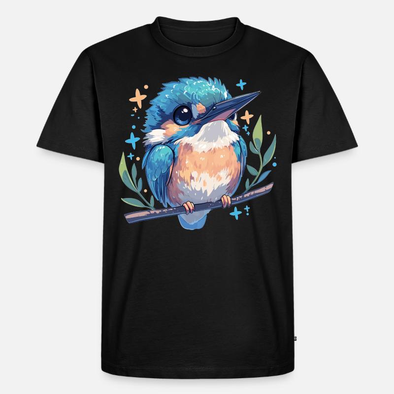 Eisvögel Eisvogel - Männer Premium Bio T-Shirt - Schwarz