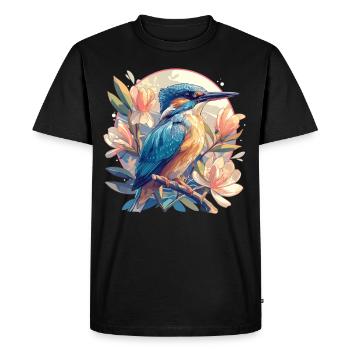 Eisvögel Eisvogel - Männer Premium Bio T-Shirt - Schwarz - Vorne - Nico (187cm)