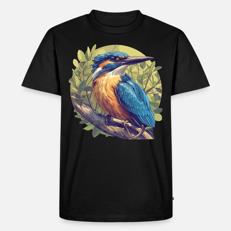 Eisvögel Eisvogel - Männer Premium Bio T-Shirt - Schwarz