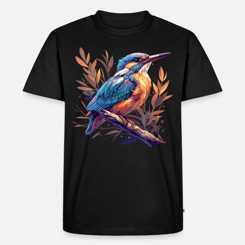 Eisvögel Eisvogel - Männer Premium Bio T-Shirt - Schwarz