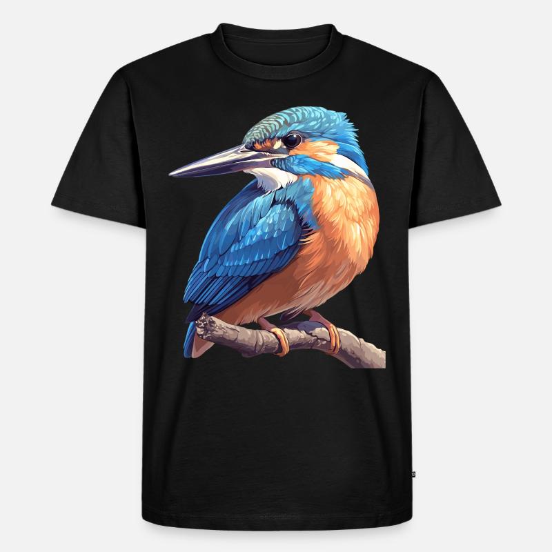 Eisvögel Eisvogel - Männer Premium Bio T-Shirt - Schwarz