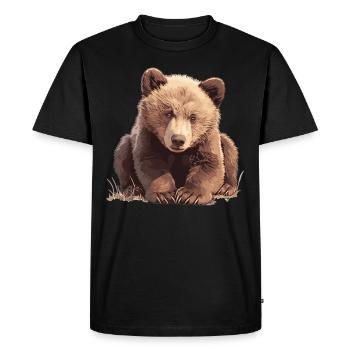 Kodiak Bear Kodiak Bear - Men's Premium Organic T-Shirt - black - Front - Nico (187cm)