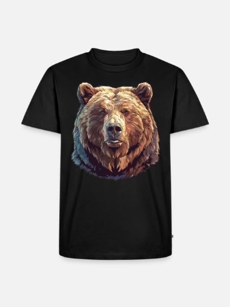 Kodiak Bear Kodiak Bear - Men's Premium Organic T-Shirt - black