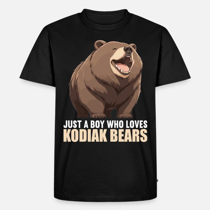 Kodiakbären Kodiakbär - Männer Premium Bio T-Shirt - Schwarz