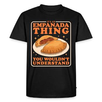 Empanadas Dumpling Empanada Cadeaux - T-shirt Premium bio Homme - noir - Devant - Nico (187cm)