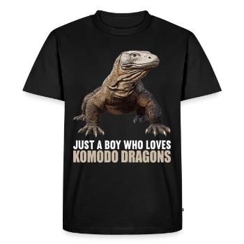 Komodo dragons Komodo dragon - Men's Premium Organic T-Shirt - black - Front - Nico (187cm)