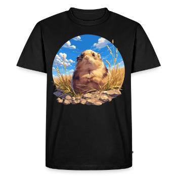 Lemmings Lemming - Men's Premium Organic T-Shirt - black - Front - Nico (187cm)