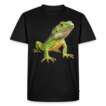 Lizards Lizard - Men's Premium Organic T-Shirt - black - Front - Nico (187cm)