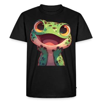 Lézards Lézard - T-shirt Premium bio Homme - noir - Devant - Nico (187cm)