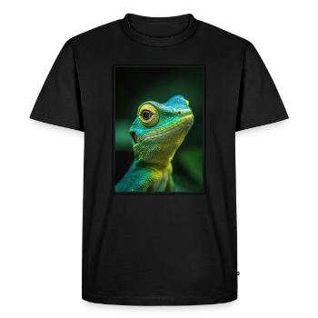 Lizards Lizard - Men's Premium Organic T-Shirt - black - Front - Nico (187cm)