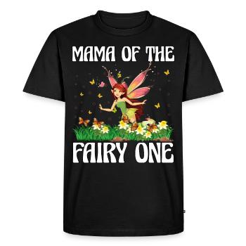 Maman de la fée Une - T-shirt Premium bio Homme - noir - Devant - Nico (187cm)