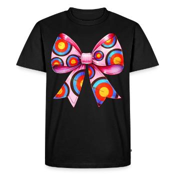 Coquette Arc Tir à l’arc Arc et Flèche - T-shirt Premium bio Homme - noir - Devant - Nico (187cm)