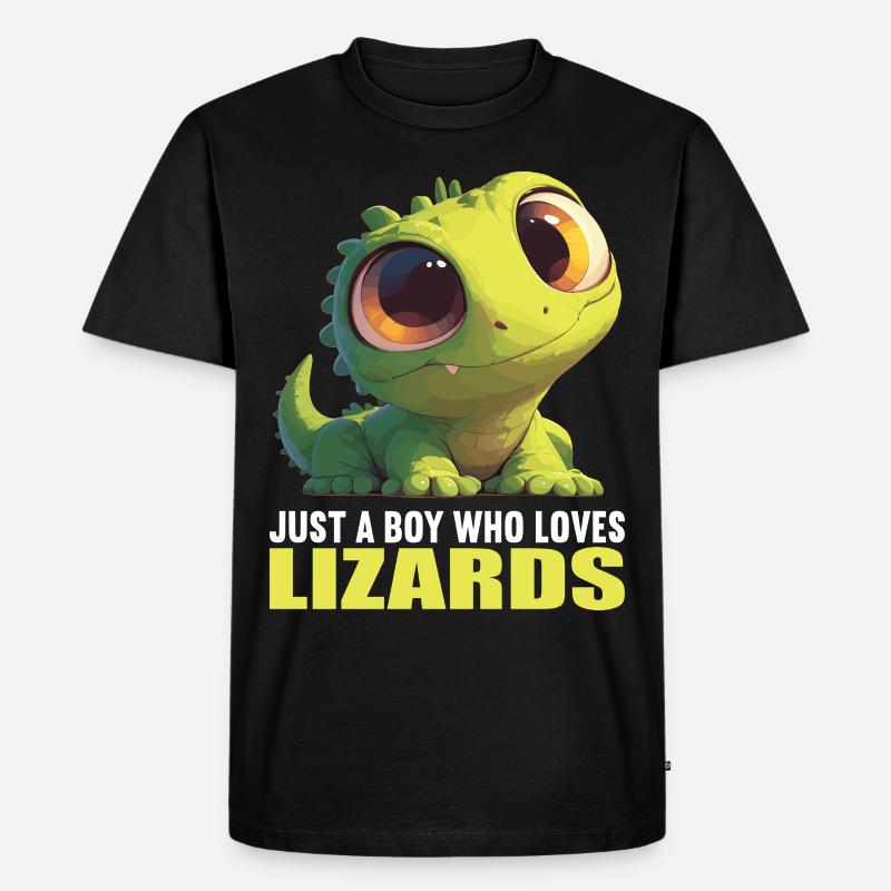 Eidechsen Eidechse - Männer Premium Bio T-Shirt - Schwarz