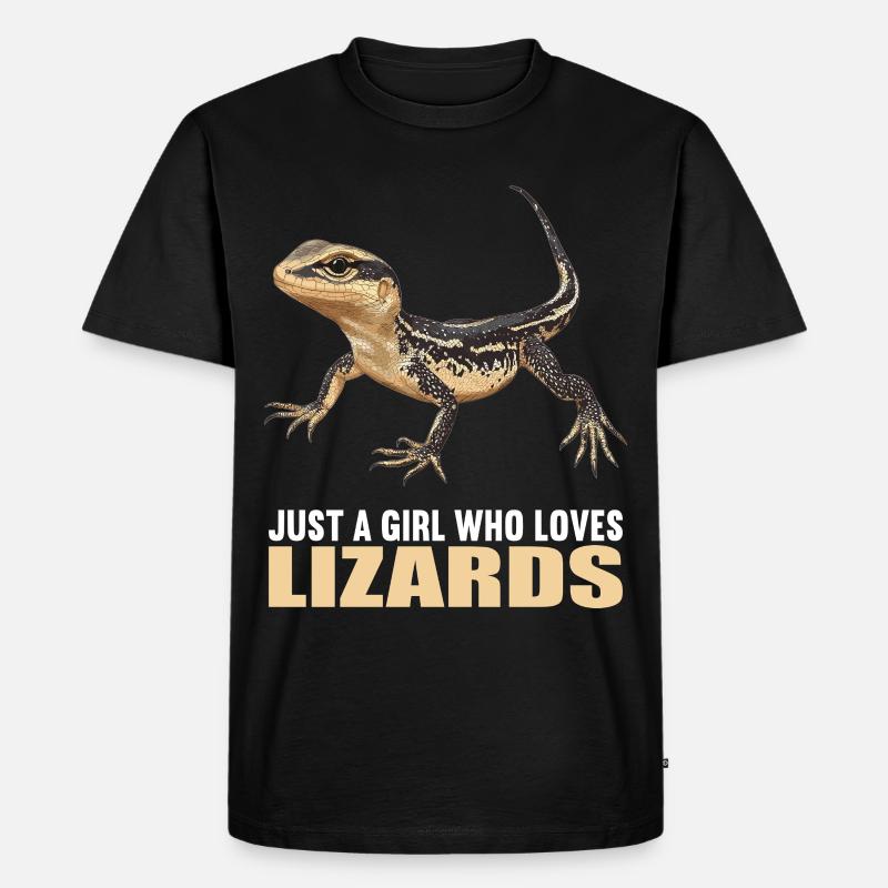 Eidechsen Eidechse - Männer Premium Bio T-Shirt - Schwarz