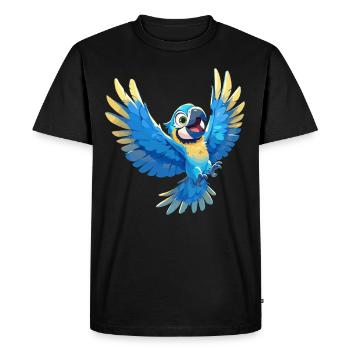 L’ère de l’ara - T-shirt Premium bio Homme - noir - Devant - Nico (187cm)
