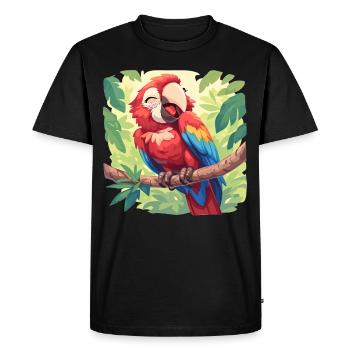 L’ère de l’ara - T-shirt Premium bio Homme - noir - Devant - Nico (187cm)