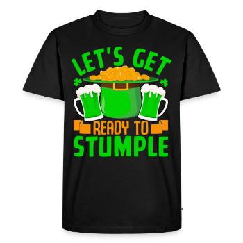 Let's get Ready to Stumple - Men's Premium Organic T-Shirt - black - Front - Nico (187cm)