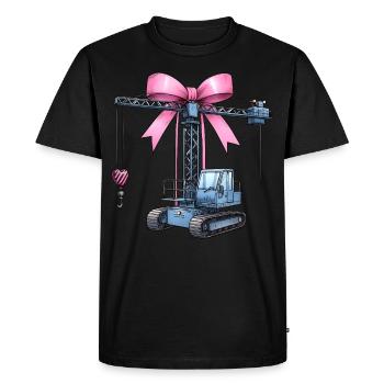 Coquette Arch Grutier Opérateur de grue - T-shirt Premium bio Homme - noir - Devant - Nico (187cm)