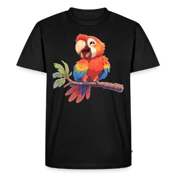 L’ère de l’ara - T-shirt Premium bio Homme - noir - Devant - Nico (187cm)