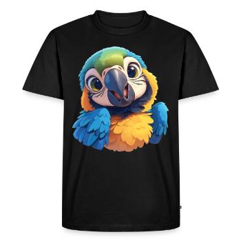 L’ère de l’ara - T-shirt Premium bio Homme - noir - Devant - Nico (187cm)
