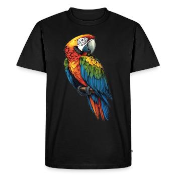 L’ère de l’ara - T-shirt Premium bio Homme - noir - Devant - Nico (187cm)