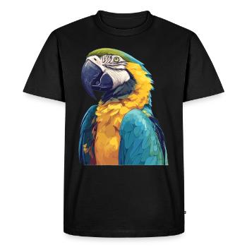 L’ère de l’ara - T-shirt Premium bio Homme - noir - Devant - Nico (187cm)
