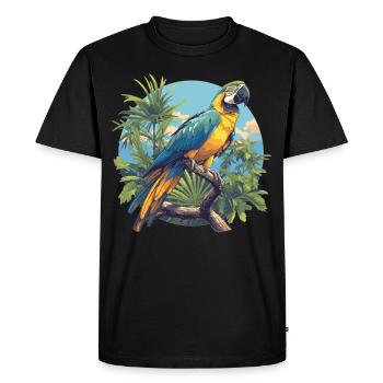 L’ère de l’ara - T-shirt Premium bio Homme - noir - Devant - Nico (187cm)