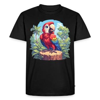 L’ère de l’ara - T-shirt Premium bio Homme - noir - Devant - Nico (187cm)