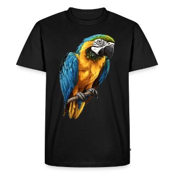 L’ère de l’ara - T-shirt Premium bio Homme - noir - Devant - Nico (187cm)