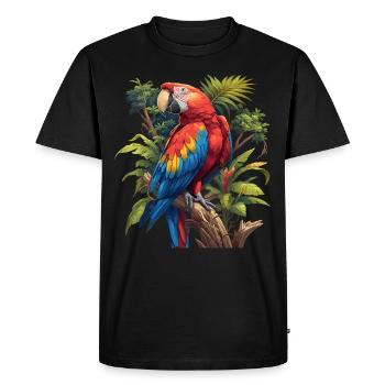 L’ère de l’ara - T-shirt Premium bio Homme - noir - Devant - Nico (187cm)