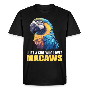 L’ère de l’ara - T-shirt Premium bio Homme - noir - Devant - Nico (187cm)