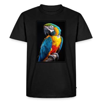 L’ère de l’ara - T-shirt Premium bio Homme - noir - Devant - Nico (187cm)