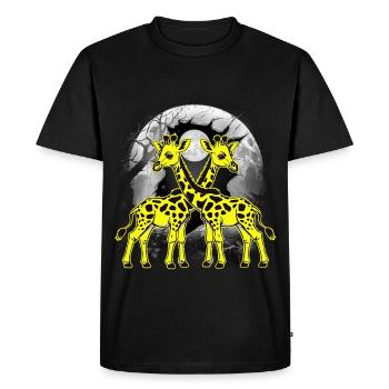 Girafe Girafe Enfant Enfants - T-shirt Premium bio Homme - noir - Devant - Nico (187cm)