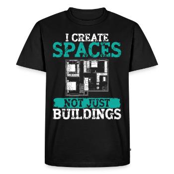 Architecte Architecture Cadeau Étudiant en architecture - T-shirt Premium bio Homme - noir - Devant - Nico (187cm)