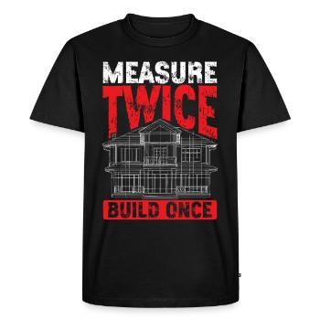 Architecte Architecture Cadeau Étudiant en architecture - T-shirt Premium bio Homme - noir - Devant - Nico (187cm)