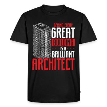 Architecte Architecture Cadeau Étudiant en architecture - T-shirt Premium bio Homme - noir - Devant - Nico (187cm)