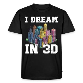 Architecte Architecture Cadeau Étudiant en architecture - T-shirt Premium bio Homme - noir - Devant - Nico (187cm)