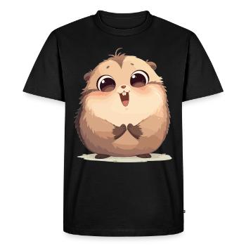 Marmottes Marmottes - T-shirt Premium bio Homme - noir - Devant - Nico (187cm)